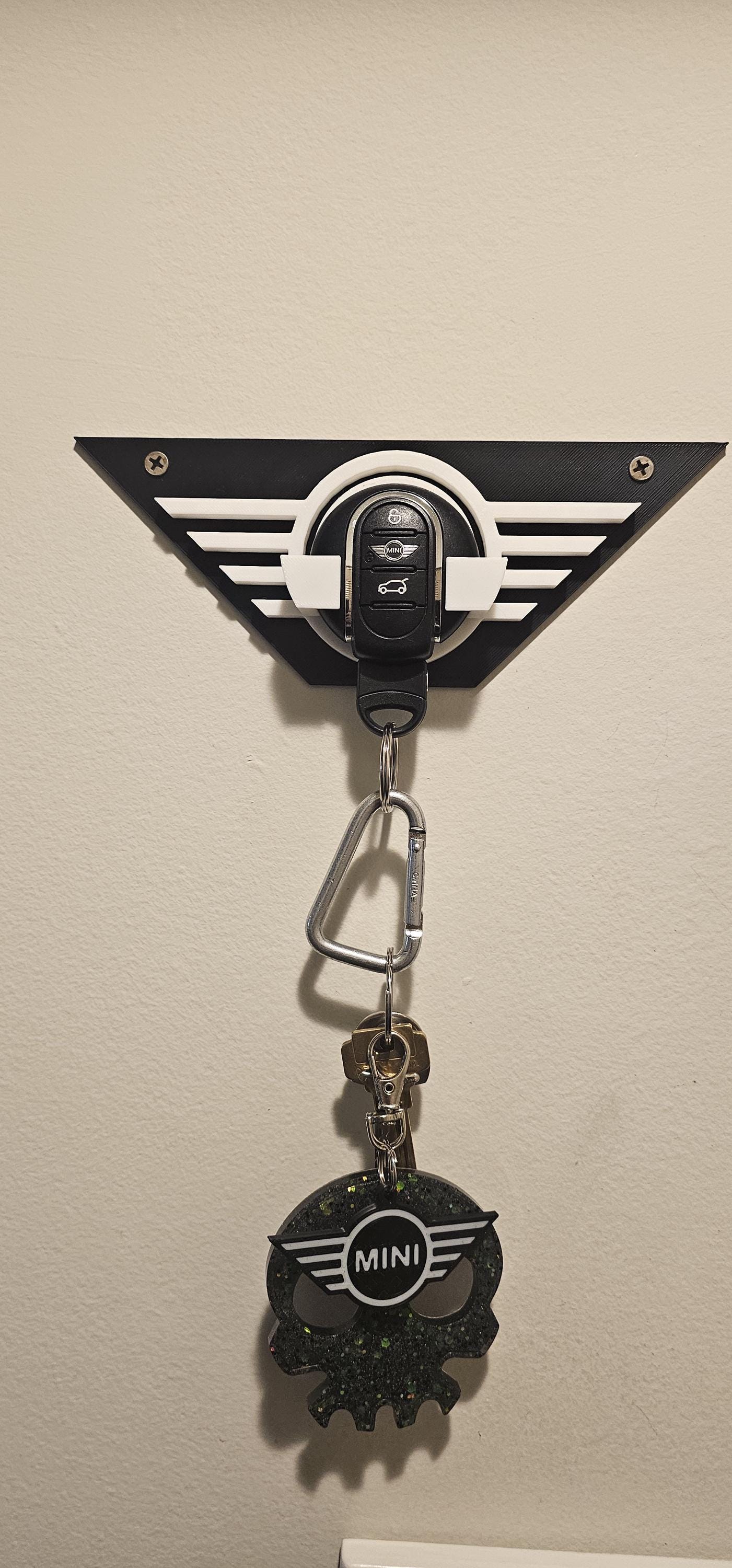 Mini Cooper Key Holder β 3D Printed Wall Mount for Gen2 & Gen3 MINI Fobs