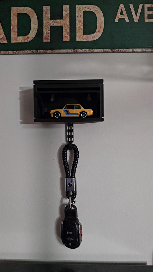 Hot Wheels & Matchbox Garage Key Holder – Interactive Wall Mount | Opens When You Park Your Keys!